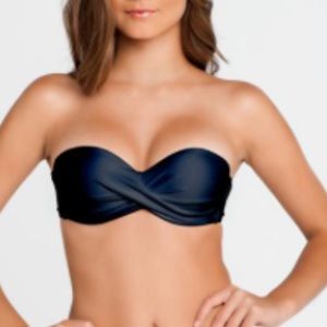 Luli Fama Cosita Buena underwire push Bandeau black size Medium bikini top